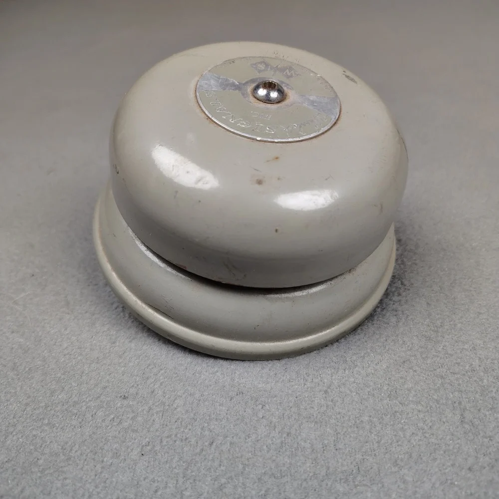 Vintage Wheelock Bell Signal Engineering Alarm Gray USA Heavy Duty Untested